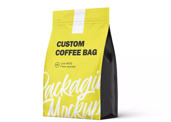 Colorful Tea Packaging Pouches , Food Grade Coffee Bean Pouches