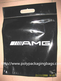ECO Friendly Loop Handle Bottom Gusseted Poly Bags For Clothing