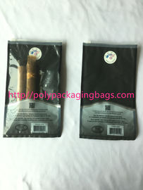 1 - 8 रंग मुद्रण सिगार पैकेजिंग बैग के साथ स्लाइडिंग ज़िप लॉक / ह्यूमिडिफायर सिस्टम