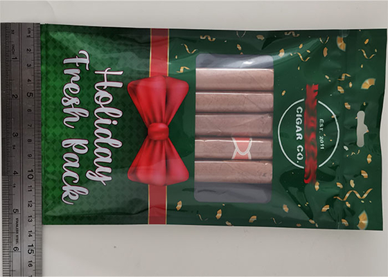 69% आरएच आर्द्रता सिगार पैकेजिंग बैग, Resealable Mylar पन्नी Humidor सिगार बैग