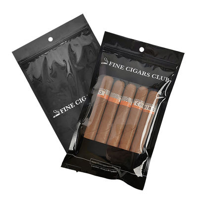 स्वयं विकसित प्लास्टिक पैकेजिंग बैग - सिगार बैग / ज़िपर और खिड़कियों के साथ नमी सिगार बैग