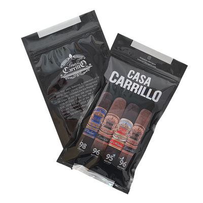 कस्टम लक्जरी लेदर सिगार ट्रैवल केस जिसमें ह्यूमिडिफायर पोर्टेबल सिडर लाइन वाला ह्यूमिडोर बैग, नमी नियंत्रण ज़िपलॉक पाउच