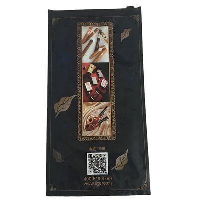 छोटे सिगार मॉइस्चराइजिंग प्लास्टिक जिपर बैग सिगार ह्यूमिडोर बैग 0.09 मिमी मोटाई लंबे समय तक ताजगी के लिए टिकाऊ सील