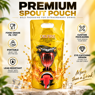 Food Grade Coffee Bags Packaging Bag Double Bottom Folding Bag Packaging Tap Heat Spout Security Feature Whisky Vodka With Valve