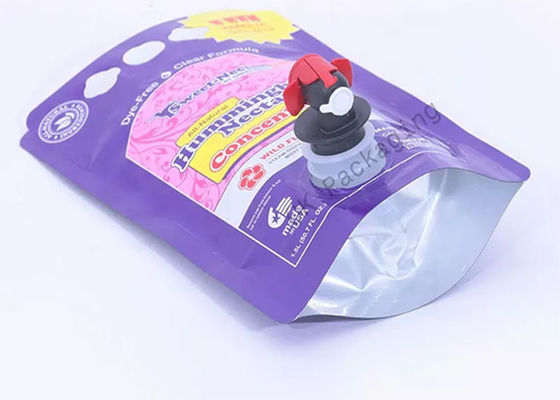 टोंटी / पानी की कल के साथ बॉक्स एल्यूमीनियम डबल नीचे में कस्टम स्टैंड अप पाउच बिब बैग