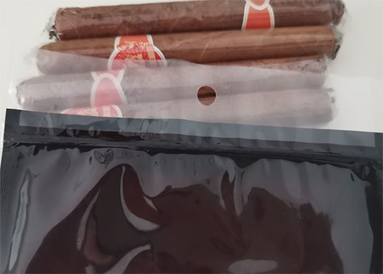 एफडीए स्पंज परत कार्बन फाइबर 5 सिगार Humidor बैग तंबाकू आर्द्रता पाउच