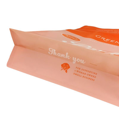 कस्टम पालतू भोजन बैग खड़े ज़िपर बैग पुनः बंद करने योग्य बैरियर बैग फ्लैट तल पालतू भोजन बैग