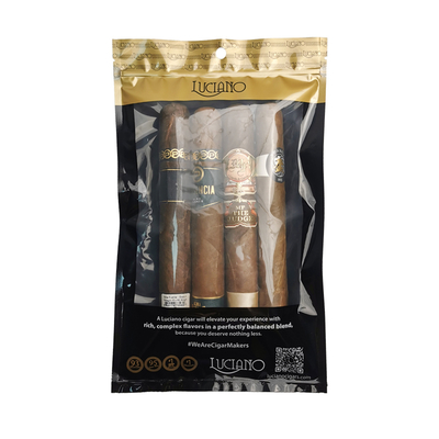 कस्टम मुद्रण यात्रा सिगार Humidor बैग 4-6 सिगार सिगार पैकेजिंग बैग के साथ आर्द्र प्लास्टिक बैग