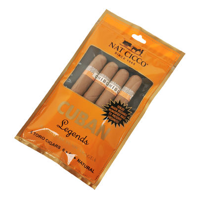 कस्टम मुद्रण यात्रा सिगार Humidor बैग 4-6 सिगार सिगार पैकेजिंग बैग के साथ आर्द्र प्लास्टिक बैग