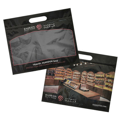 अनुकूलन मुद्रण आर्द्रता सिगार बैग ज़िपर सिगार Humidor पैकेजिंग यात्रा आर्द्रता Humidifier बैग