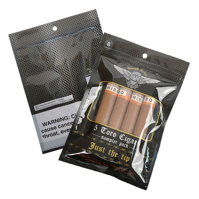 तम्बाकू के पत्ते सिगार रैप के लिए कस्टम डिज़ाइन किए गए नमी-प्रूफ फ्लैट बैग मुद्रित हीट सीलबल एल्यूमीनियम पन्नी मायलर 3 साइड सील