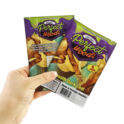 कस्टम लोगो हीट सील पन्नी Mylar बैग आर्द्रता तंबाकू पैकेजिंग ज़िप प्लास्टिक Humidor सिगार ज़िपलॉक बैग सिगार नमी बैग