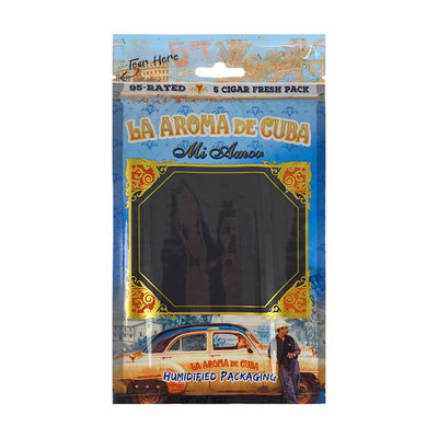 कस्टम लक्जरी लेदर सिगार ट्रैवल केस जिसमें ह्यूमिडिफायर पोर्टेबल सिडर लाइन वाला ह्यूमिडोर बैग, नमी नियंत्रण ज़िपलॉक पाउच