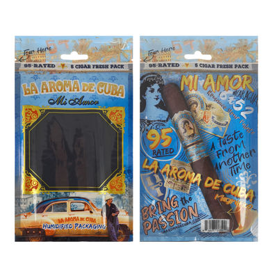 कस्टम लक्जरी लेदर सिगार ट्रैवल केस जिसमें ह्यूमिडिफायर पोर्टेबल सिडर लाइन वाला ह्यूमिडोर बैग, नमी नियंत्रण ज़िपलॉक पाउच