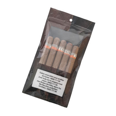 Custom Logo Cigar Humidified Bag with Built-in Moisture Pack Humidity Tobacco Cigar Bags Ziplock