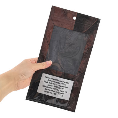 Custom Logo Cigar Humidified Bag with Built-in Moisture Pack Humidity Tobacco Cigar Bags Ziplock