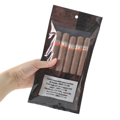Custom Logo Cigar Humidified Bag with Built-in Moisture Pack Humidity Tobacco Cigar Bags Ziplock
