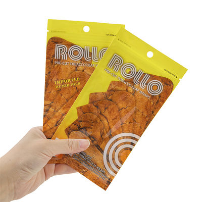 विंडो हैंडल होल के साथ रीसेबल प्लास्टिक सिगार ह्यूमिडिफायर पाउच