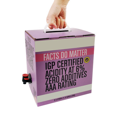 कस्टम एल्यूमिनियम ट्रांसपेरेंट बिब बैग 5L जूस पैकेजिंग ड्रिंक पाउच वाइन बैग इन बॉक्स