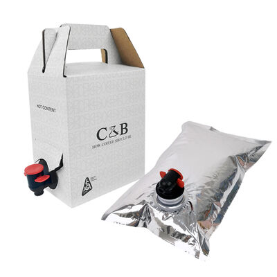 बहुमुखी पैकेजिंग के लिए स्पॉट और हैंडल के बिना बॉक्स में आसान डिस्पेंसर बैग