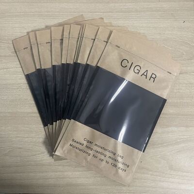 सिगारेट के लिए सिपलॉक डिजाइन सिगारेट ह्यूमिडोर बैग हल्के और कॉम्पैक्ट
