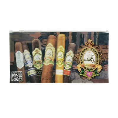 नमी बनाए रखने और आसानी से फिर से सील करने योग्य पहुंच के लिए डिज़ाइन किए गए छोटे प्लास्टिक सिगार बैग, सिगार मॉइस्चराइजिंग प्लास्टिक जिपर बैग