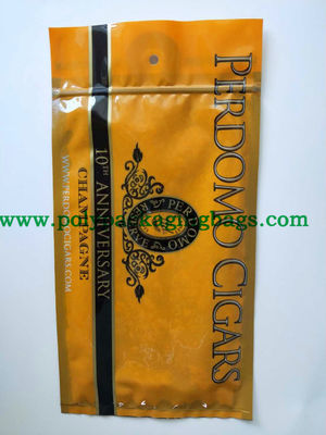 ज़िप लॉक नम तंबाकू पैकेजिंग बैग यात्रा प्लास्टिक बैग सिगरेट पैकेजिंग बैग के साथ छेद और खिड़की