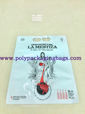 रस तरल पैकेजिंग पीई 1.5L टोंटी / पानी की कल के साथ थैली खड़े हो जाओ