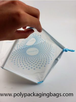 CPE क्लॉथ ड्रॉस्ट्रिंग प्लास्टिक बैग्स डिजिटल डेली न्युरिटीज पैकेजिंग मॉइस्चर प्रूफ