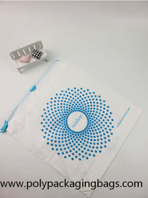 CPE क्लॉथ ड्रॉस्ट्रिंग प्लास्टिक बैग्स डिजिटल डेली न्युरिटीज पैकेजिंग मॉइस्चर प्रूफ