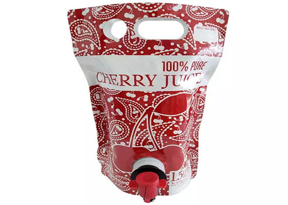 बटरफ्लाई टैप / स्पिगोट के साथ बड़ी क्षमता वाला ताजा रस टोंटी थैली