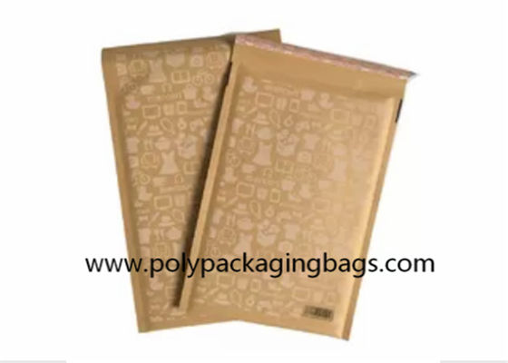 गर्म पिघल चिपकने वाला गोंद के साथ ओईएम ब्राउन क्राफ्ट बबल मेलर्स